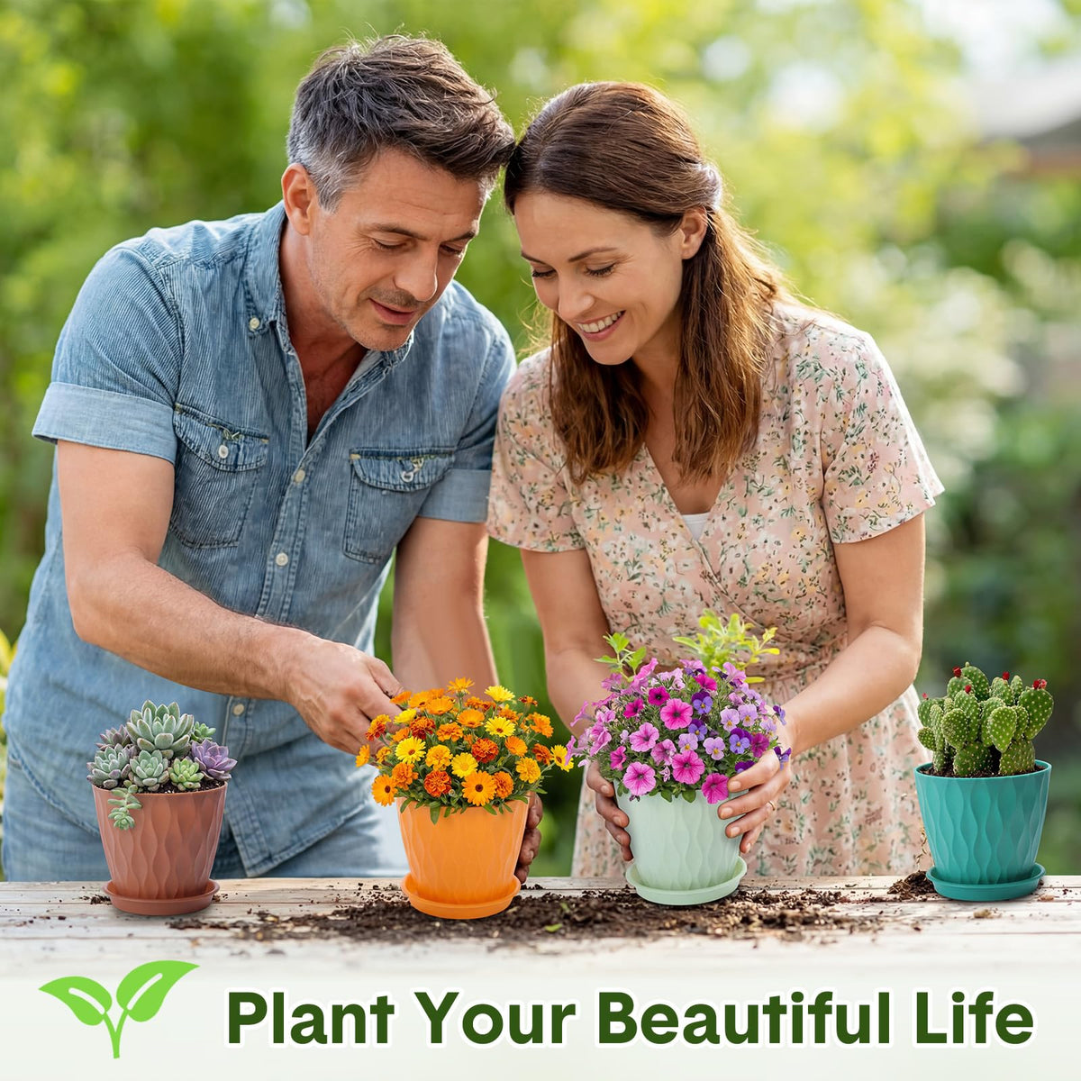Acellegic classroom-friendly pots help students organize seedlings.