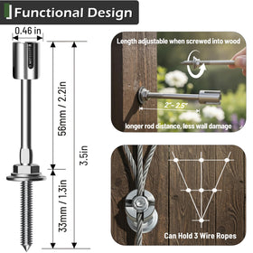 Acemaker garden kit components including anchors and end caps.