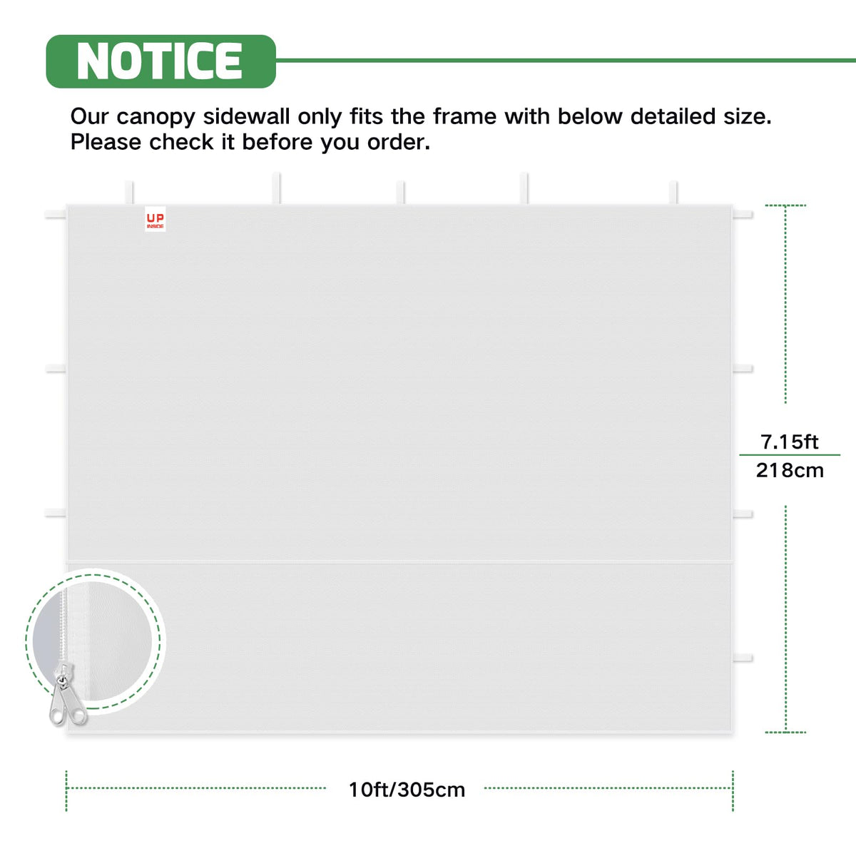 Acepic privacy zippered-door walls provide easy access during outdoor events.
