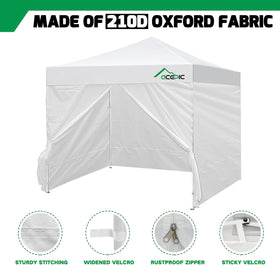 Acepic lightweight, foldable set for quick storage after events.
