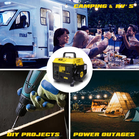 Aceup Energy 1200W generator in use at campsite or home for power on demand