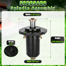 Aceur spindle assembly 59202600 compatibility with multiple Ariens and Gravely models.