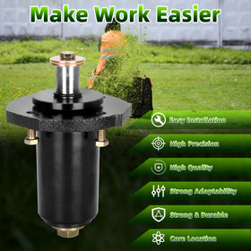 Aceur durable materials in spindle construction for long service life.