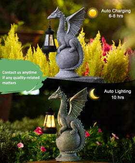 Acgarten UV-coated dragon decor keeps color vibrant through sun exposure