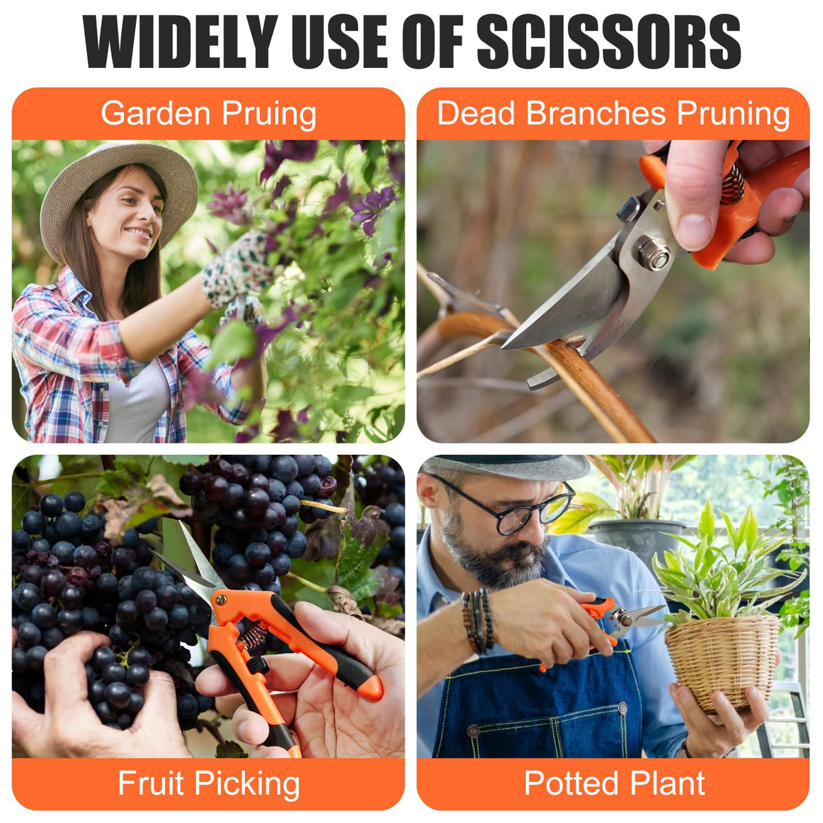 ACHRWFQ lightweight pruning kit enables comfortable one-handed use and reduced fatigue.