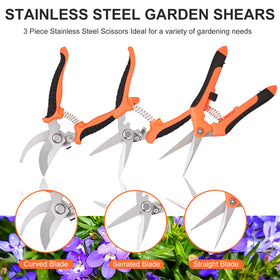 ACHRWFQ pruning shears ergonomic handle design reduces hand fatigue during long pruning sessions.