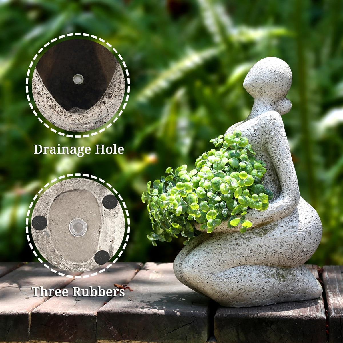ACLEMA face planter indoors for stylish room greenery.