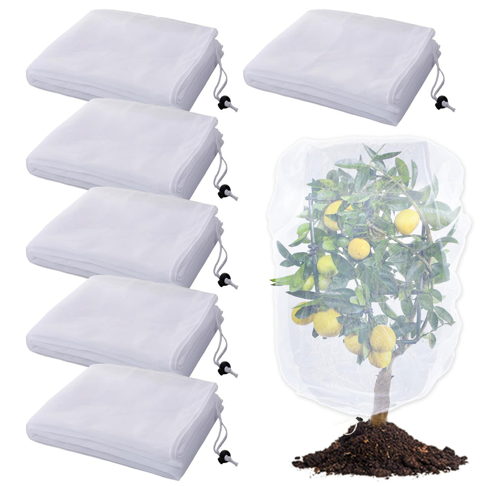 Acostop 6-pack insect netting shields blueberries while keeping sunlight and airflow.