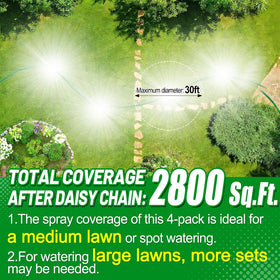Acostop aluminum-base sprinkler spike for durable outdoor performance.
