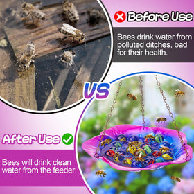 Acostop anti-rust iron bee waterer stands up to weather for year-round use.