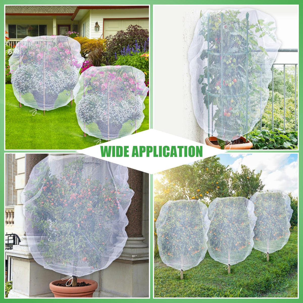 Acostop covers blueberries, strawberries, and tomatoes to deter pests.
