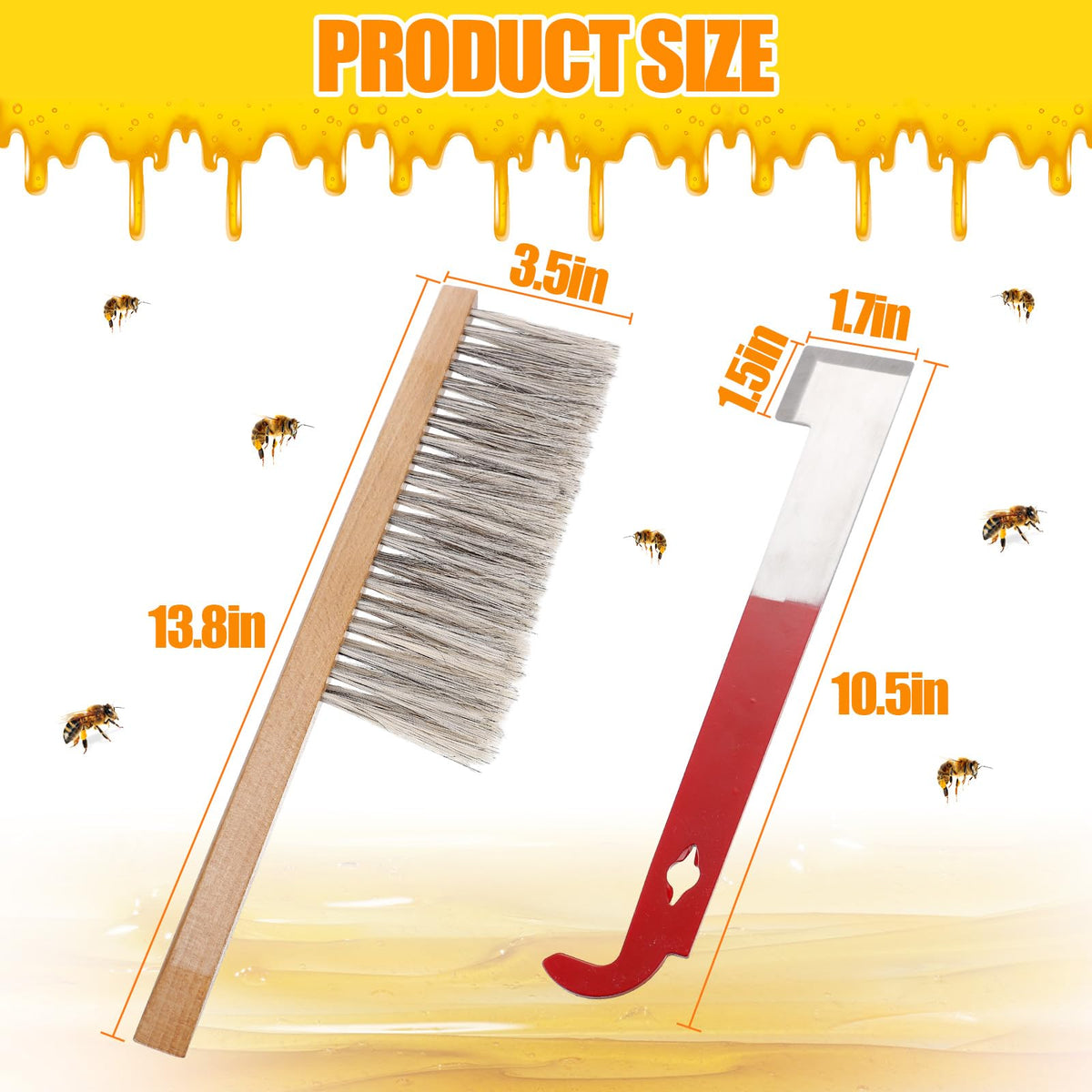 Acostop brush bristles length 2.7 inches for effective yet gentle cleaning.