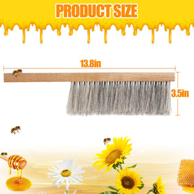 Acostop brush gently brushes bees off clothing during inspections.