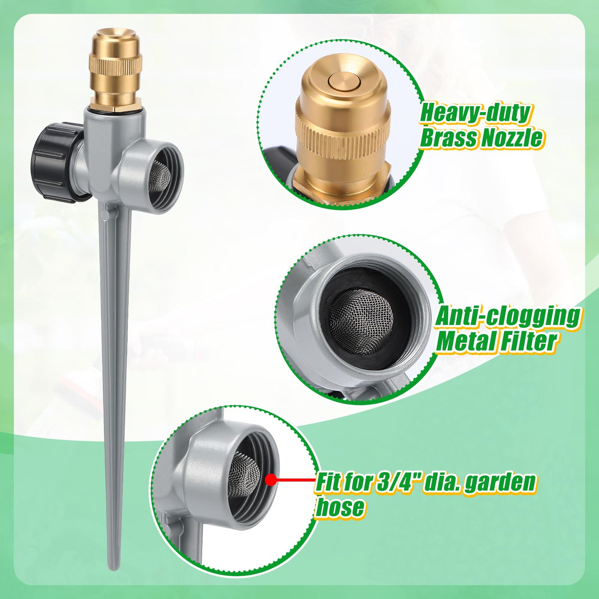 Acostop daisy-chain setup expands irrigation coverage across larger areas.