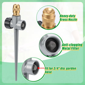 Acostop daisy-chain setup expands irrigation coverage across larger areas.