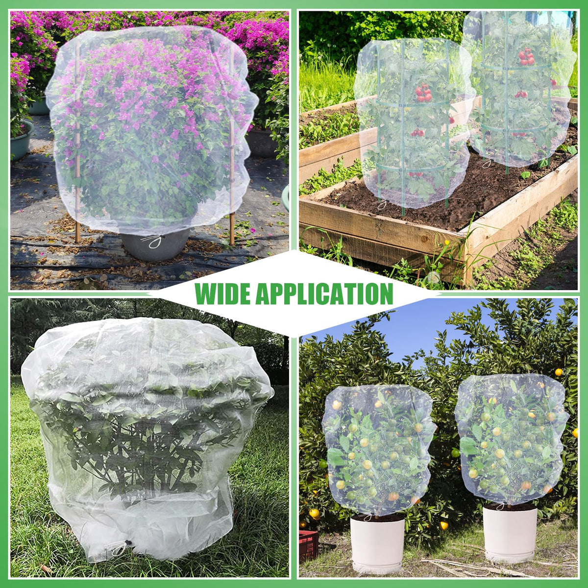 Acostop lemons and oranges with netting barrier reduce bird access for healthier fruit.