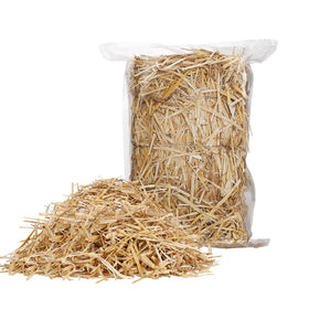 Acostop wheat straw closeup bale showing sun‑dried texture for clean, chemical‑free garden use.