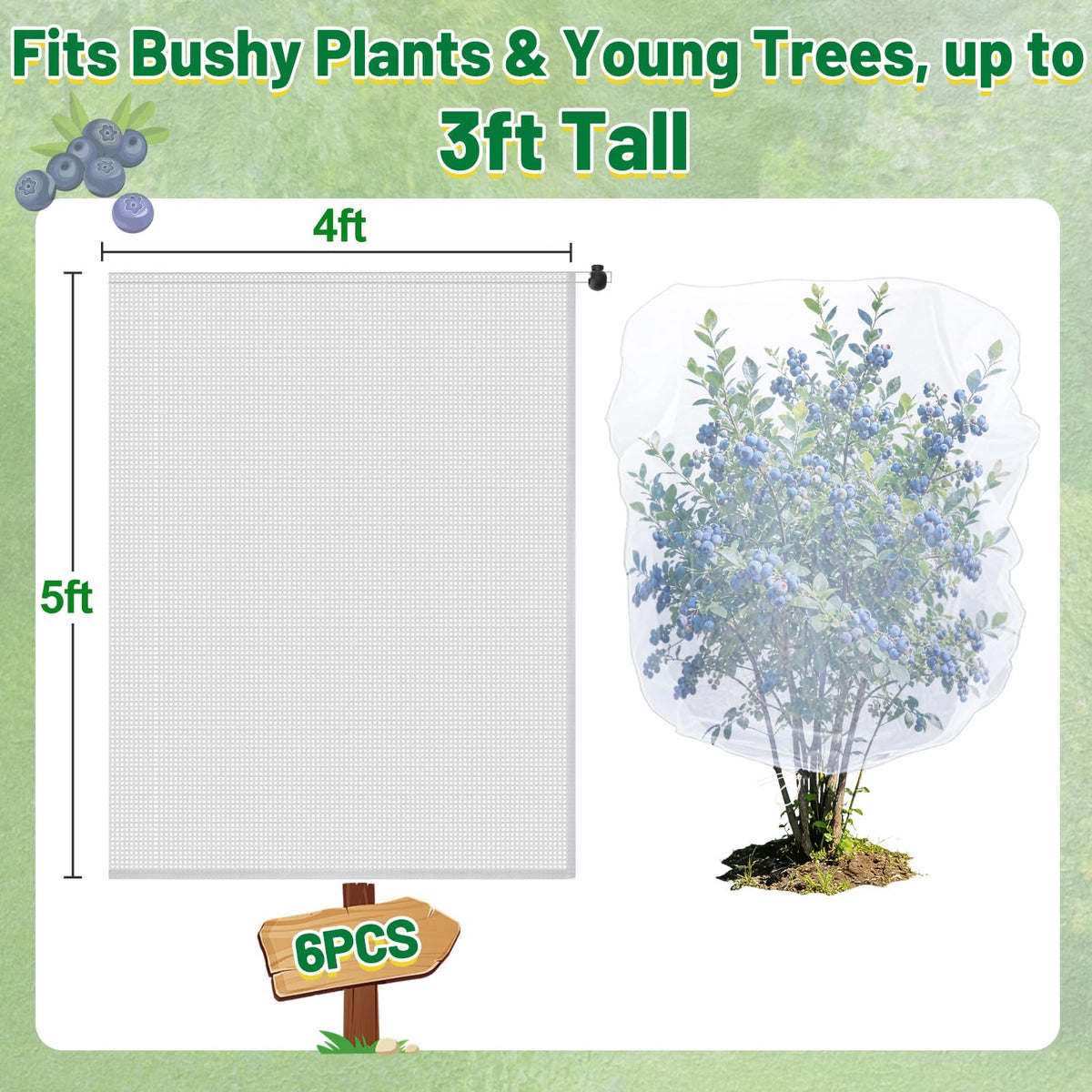 Acostop suitable for blueberries, lemons, oranges, and other plants.