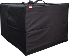 Acoveritt outdoor square cushion storage bag front view with wide loading opening.