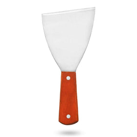 Acronde wooden-handle grill scraper provides comfortable grip during grilling