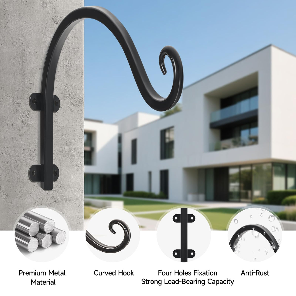 Acteomsly bird-feeder hanger reveals versatile outdoor use