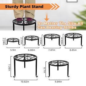 Acteomsly heavy-duty stand supports large pots without bending.