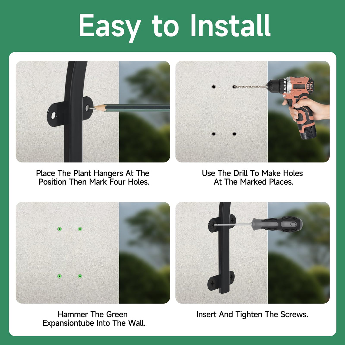 Acteomsly sturdy steel construction supports heavy loads up to 70 lbs