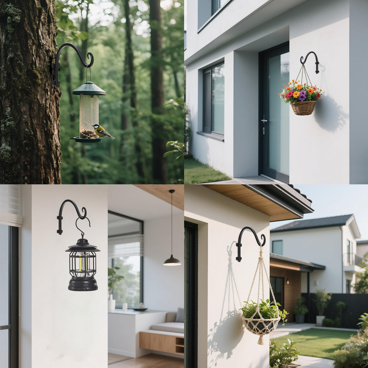Acteomsly wind chimes hanger with weatherproof coating