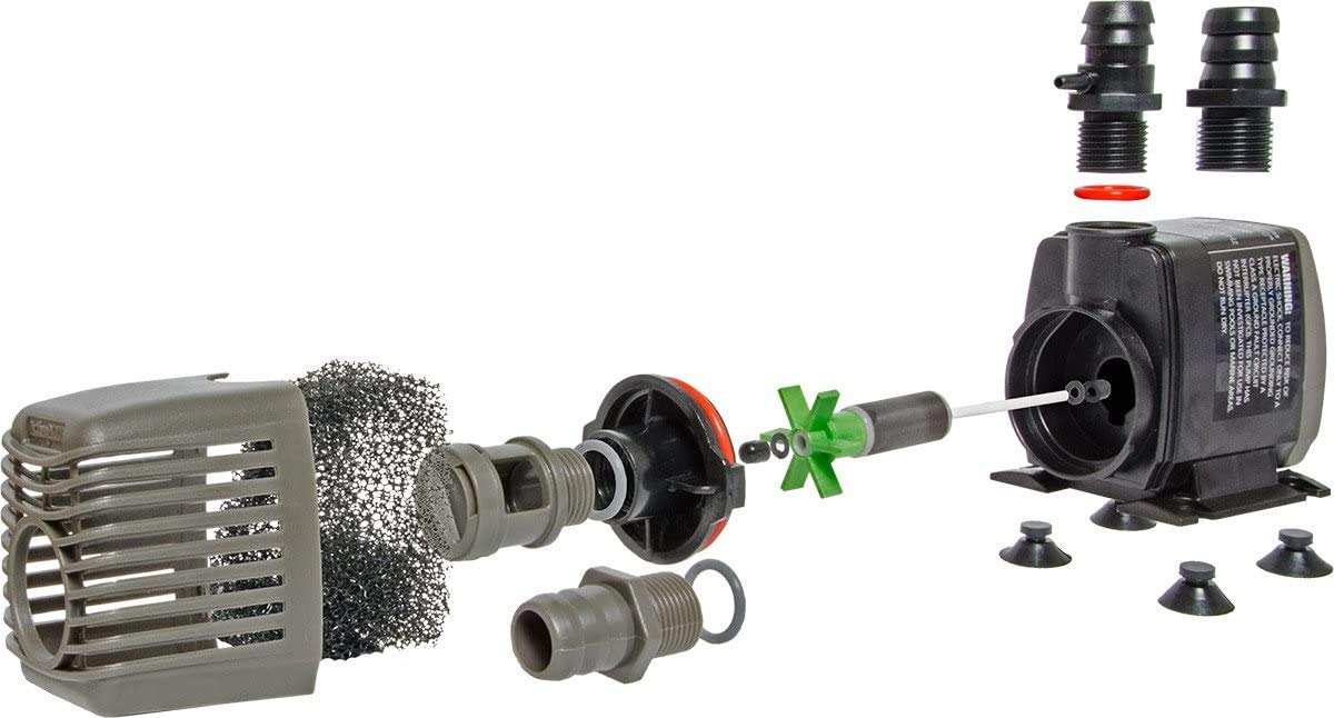 Active Aqua pump with multiple hose fittings for easy connections