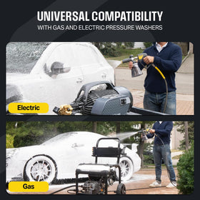 Active Foam Cannon works with gas washers for powerful exterior detailing