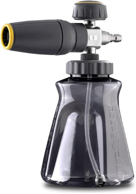 Active Foam Cannon with wide mouth bottle for easy refills and even foam coverage