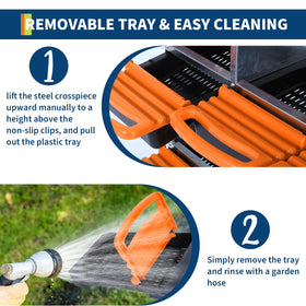 ActiveTrail galvanized steel nesting box resists rust in any coop