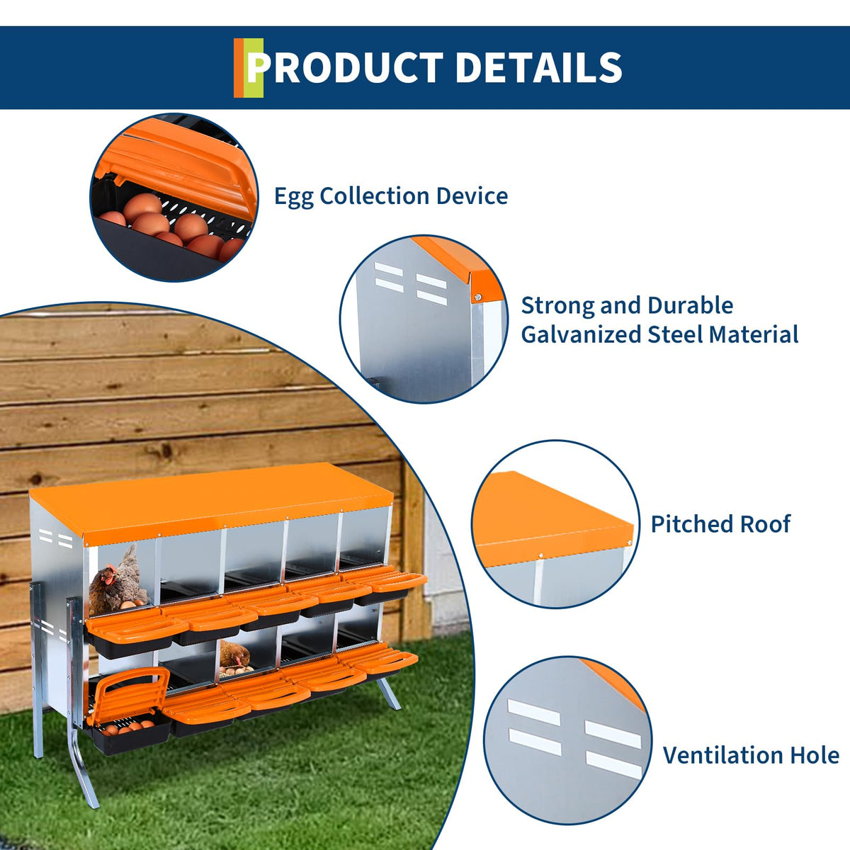 ActiveTrail nesting box with ventilation holes promotes dry nests