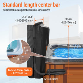 ACTREY rust-resistant black powder-coated frame for outdoor use