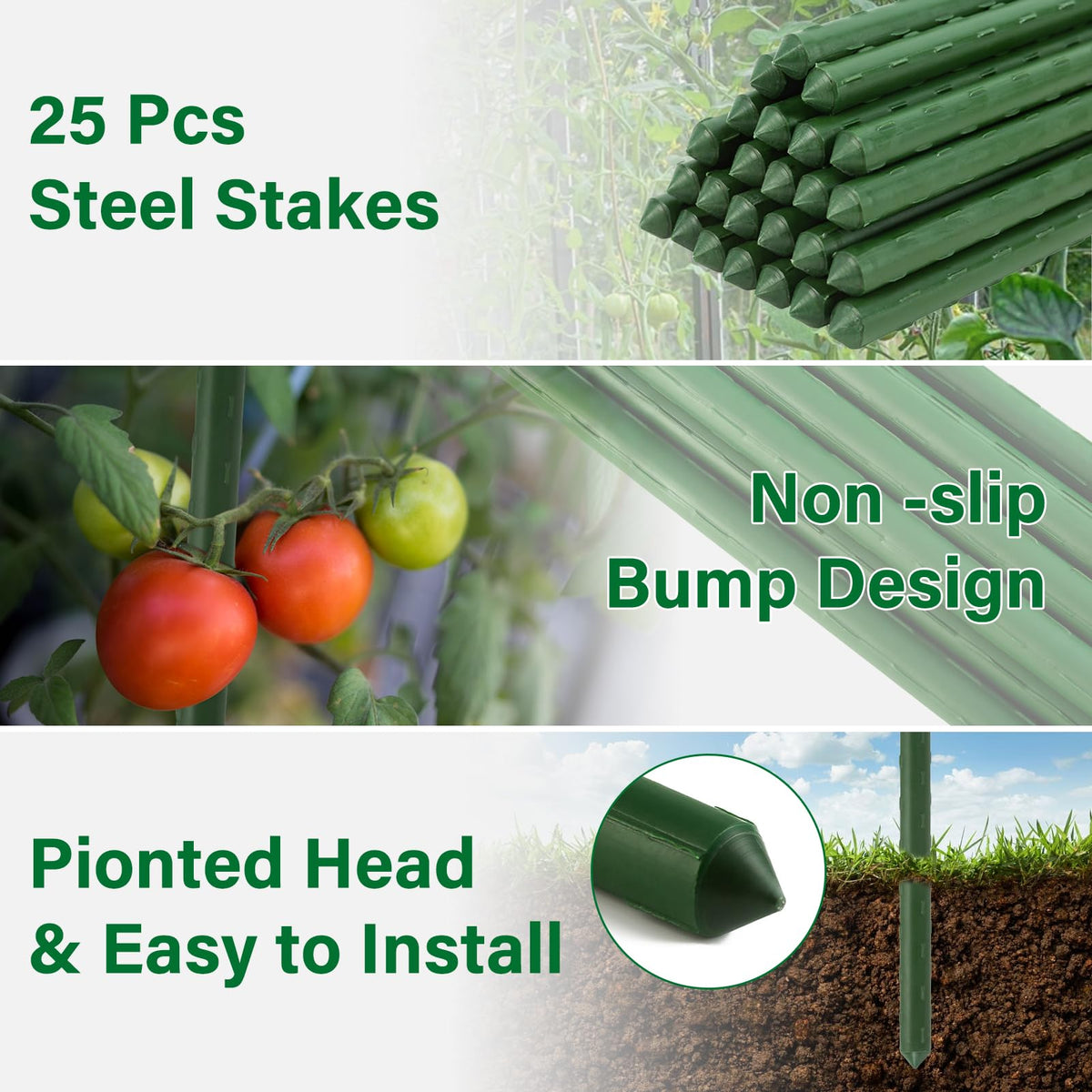 ACTREY green temporary fence enhances visibility in garden settings.
