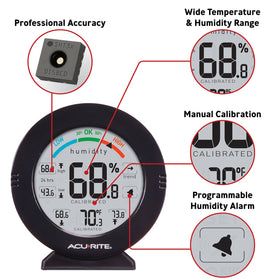 Acurite 01080M alarm setup demonstrates configurable alerts for climate control.