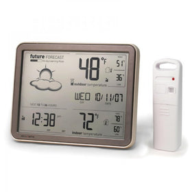 AcuRite 75077A3M self-learning forecast display shows hyperlocal trends for better planning at home.