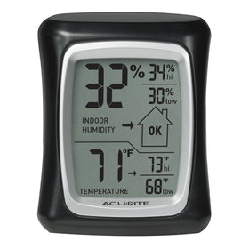AcuRite humidity comfort icon display shows ideal indoor humidity at a glance