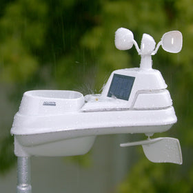 AcuRite Iris barometer and rainfall readings tracking pressure and precipitation