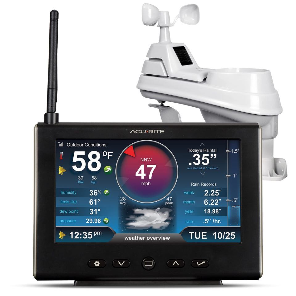 AcuRite Iris weather station HD display for quick real-time conditions at home