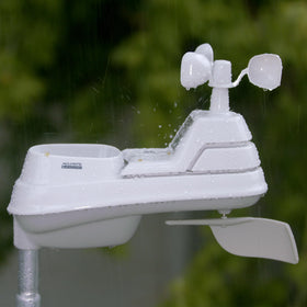 AcuRite Iris rain gauge captures rainfall data for garden care and watering decisions
