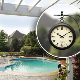 AcuRite matte black metal frame adds durable, elegant style to any room.