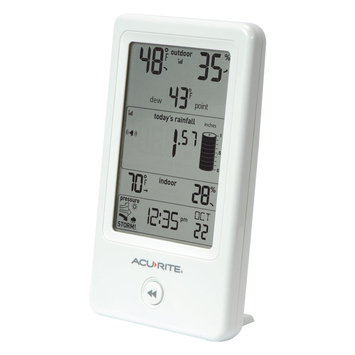 AcuRite outdoor sensor for humidity and temperature with reliable wireless connection