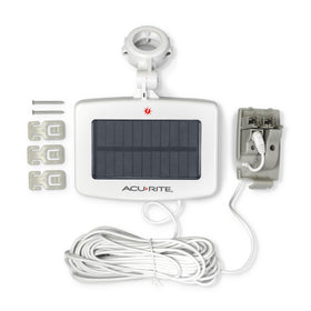 AcuRite Solar Power Pack installation video QR code guides setup.