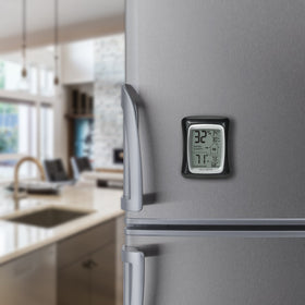 AcuRite wireless monitor on a tabletop for easy room climate tracking