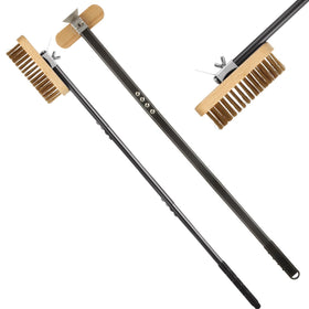 ACXFOND pizza oven brush with long handle reaches all oven corners for safer cleaning.