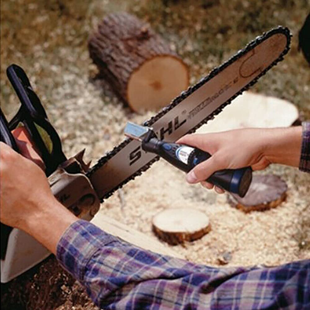 Acxico grinding stones deliver clean, even edges on dull chains.