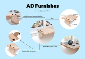AD Furnishes SillMate renter-friendly no-drill installation.