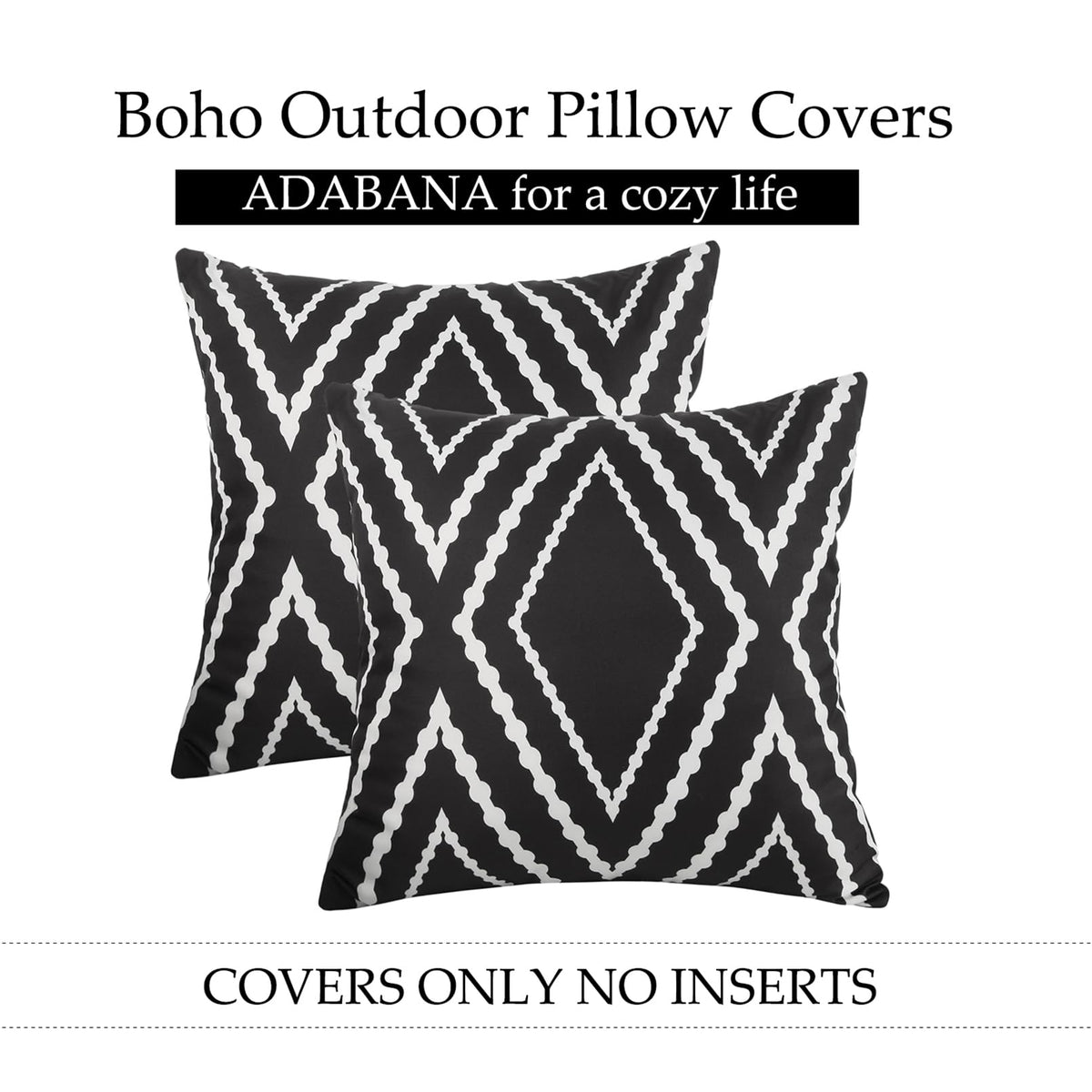 Adabana easy-care pillow cover resists stains and splashes
