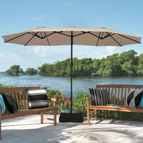 Adabana patio and garden decor outdoor pillow display on seating area